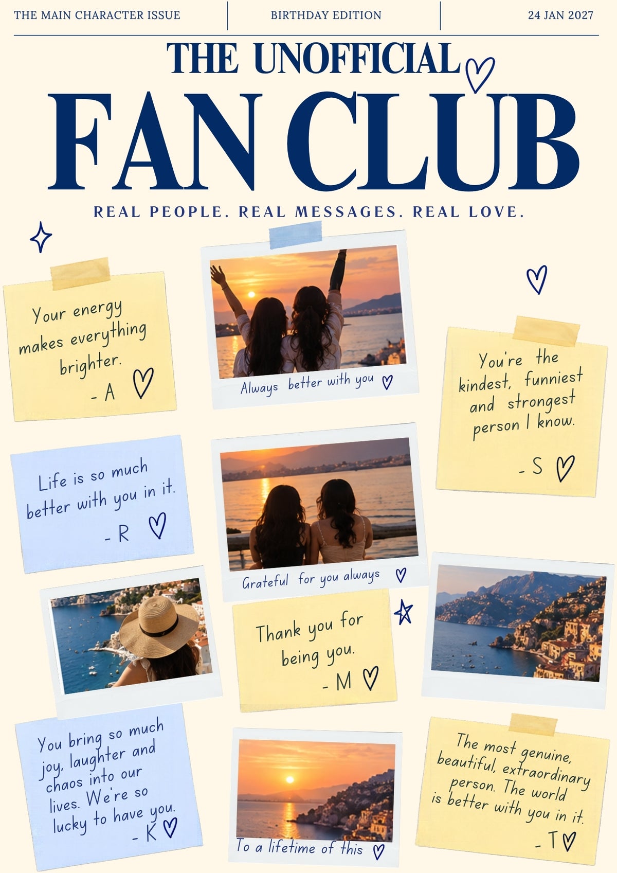 Main Character Birthday Magazine