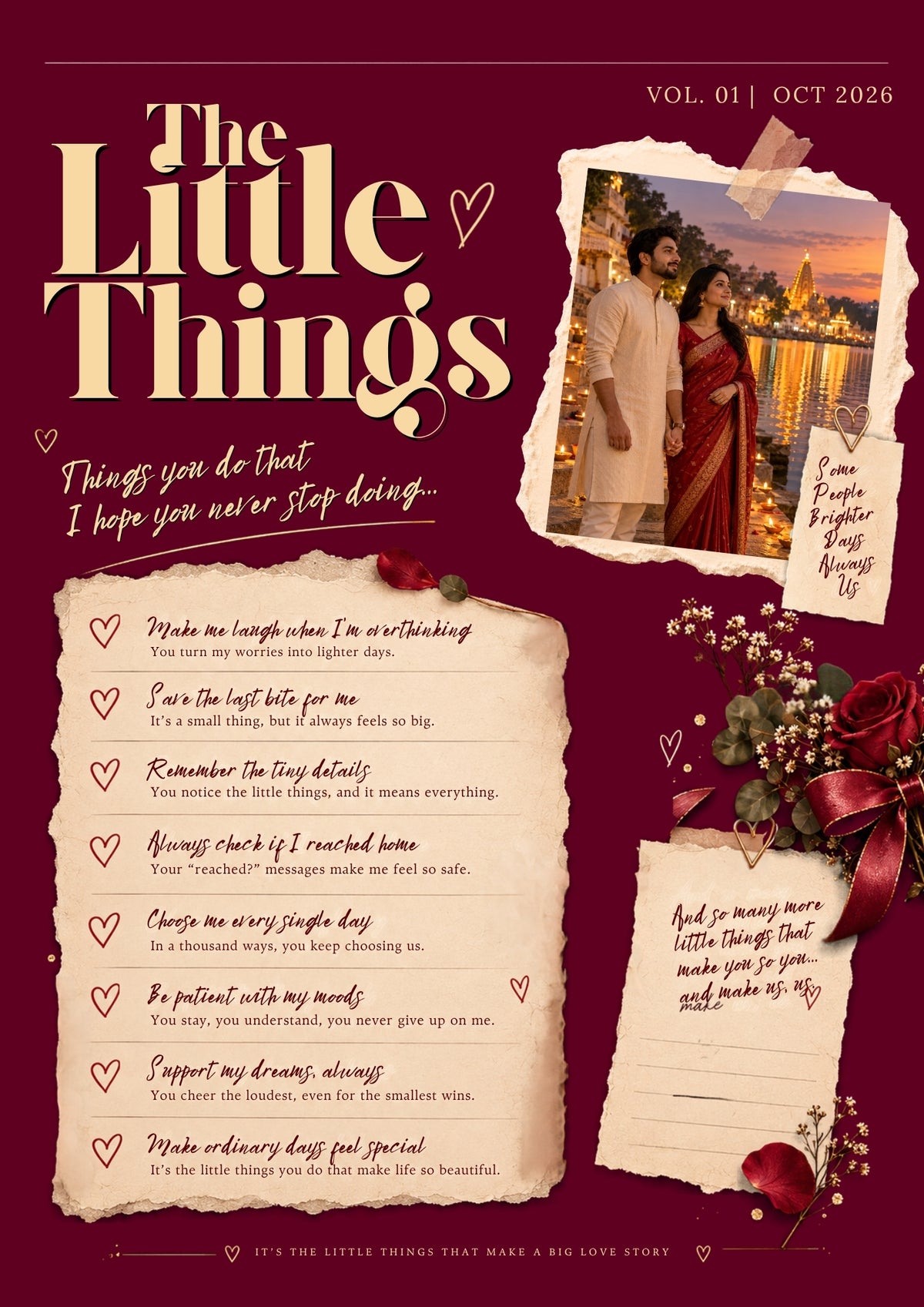 Anniversary Issue | Editable Love Story Magazine